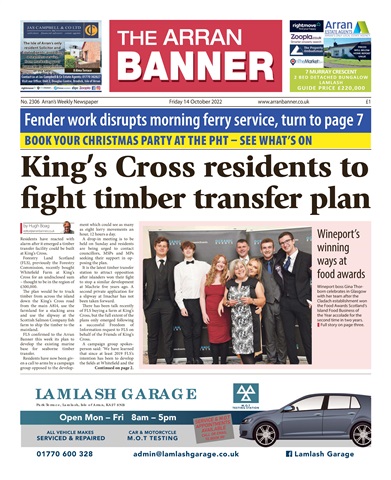 Arran Banner issue 14 October 2022