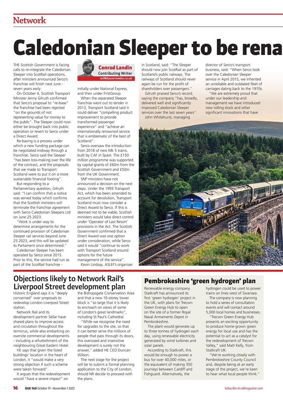 Rail Preview Pages