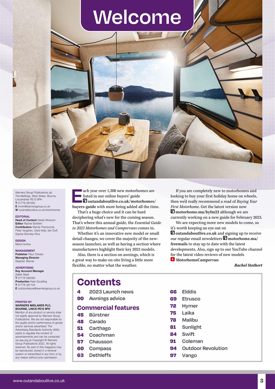 What Motorhome magazine Preview Pages