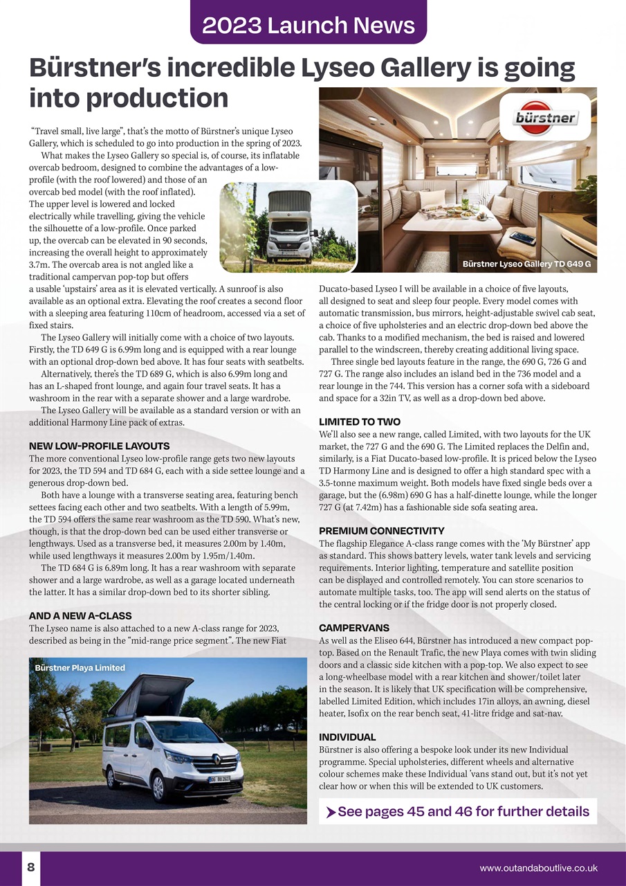 What Motorhome magazine Preview Pages