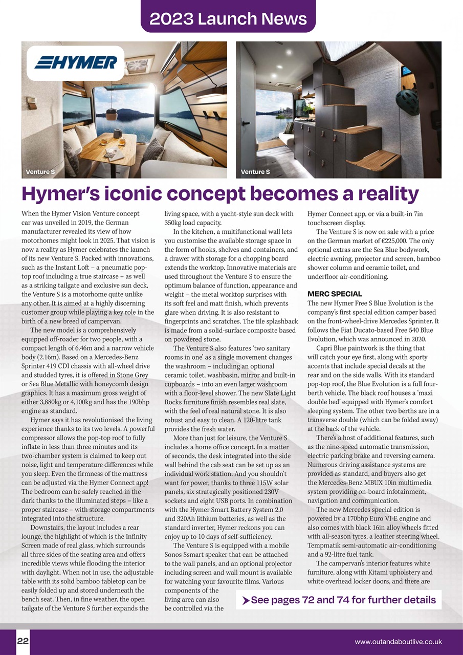 What Motorhome magazine Preview Pages