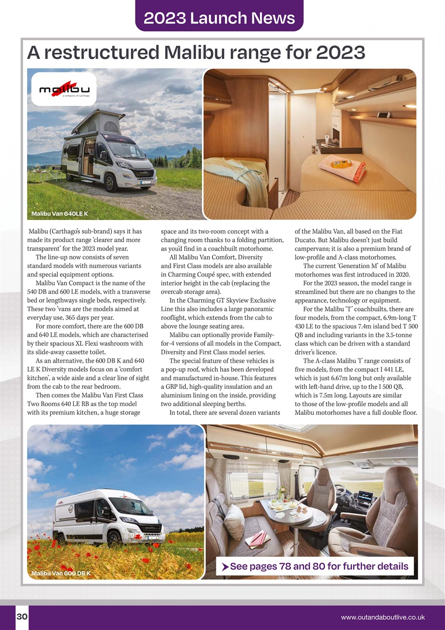 What Motorhome magazine Preview Pages