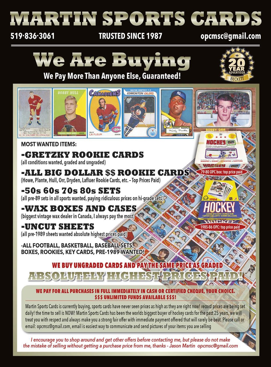 Beckett Hockey Magazine Preview Pages