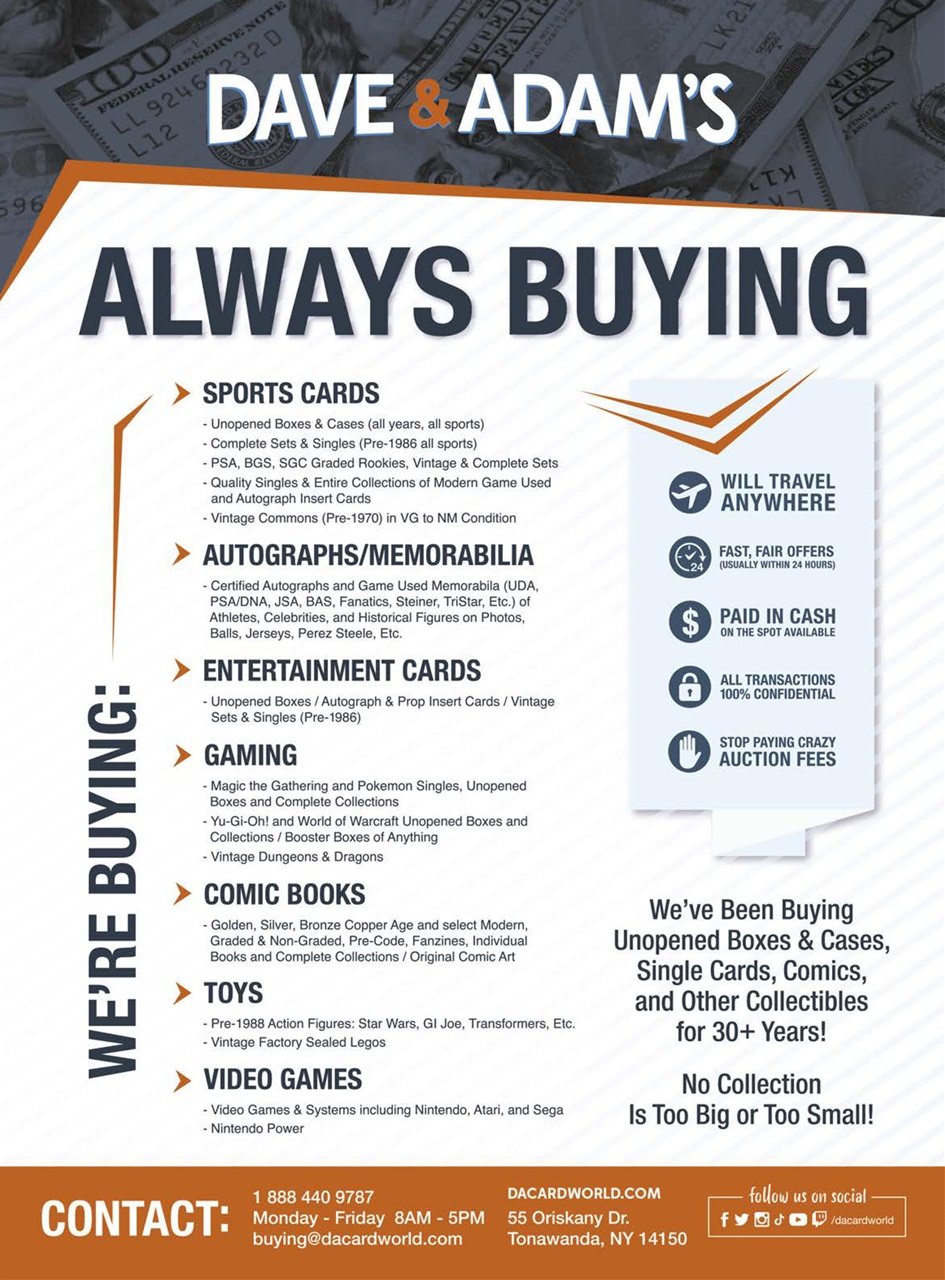 Sports Card Monthly Magazine Preview Pages