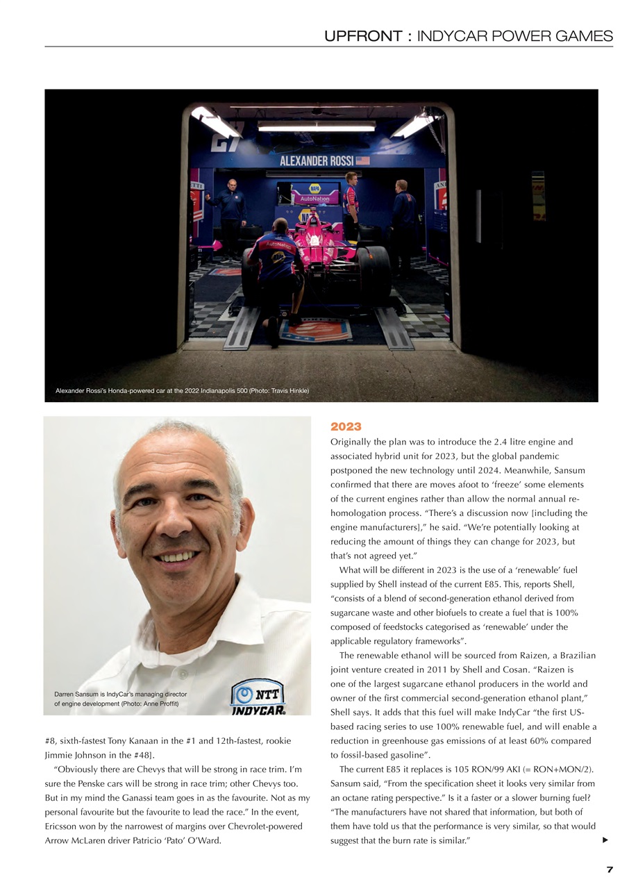 Race Engine Technology Preview Pages