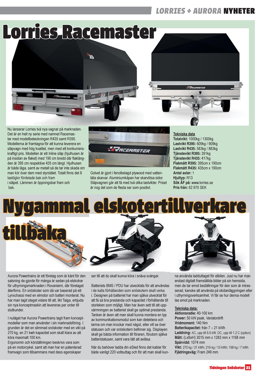 Tidningen Snöskoter Preview Pages