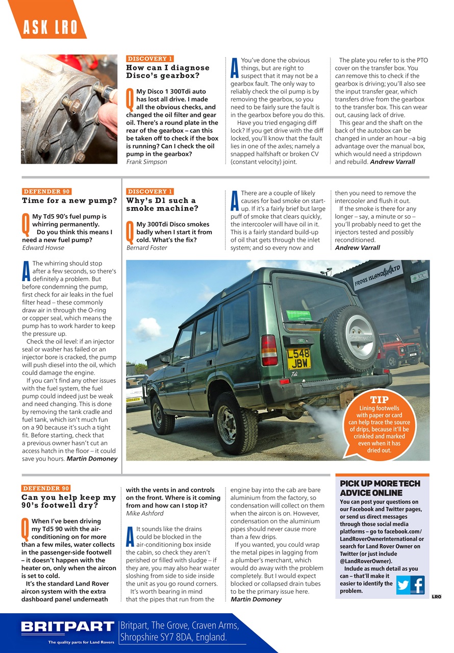 Land Rover Owner Preview Pages