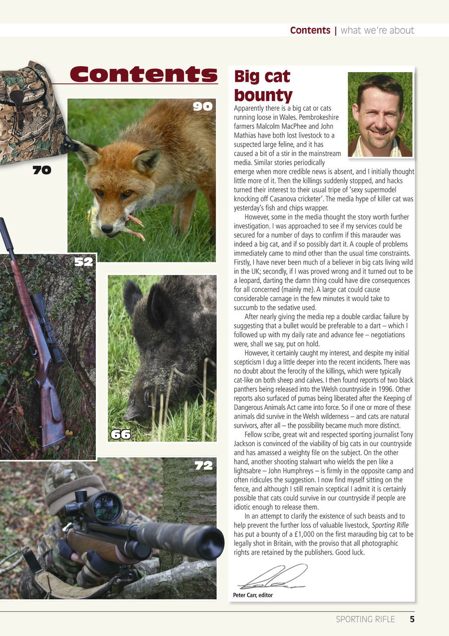 Sporting Rifle Preview Pages