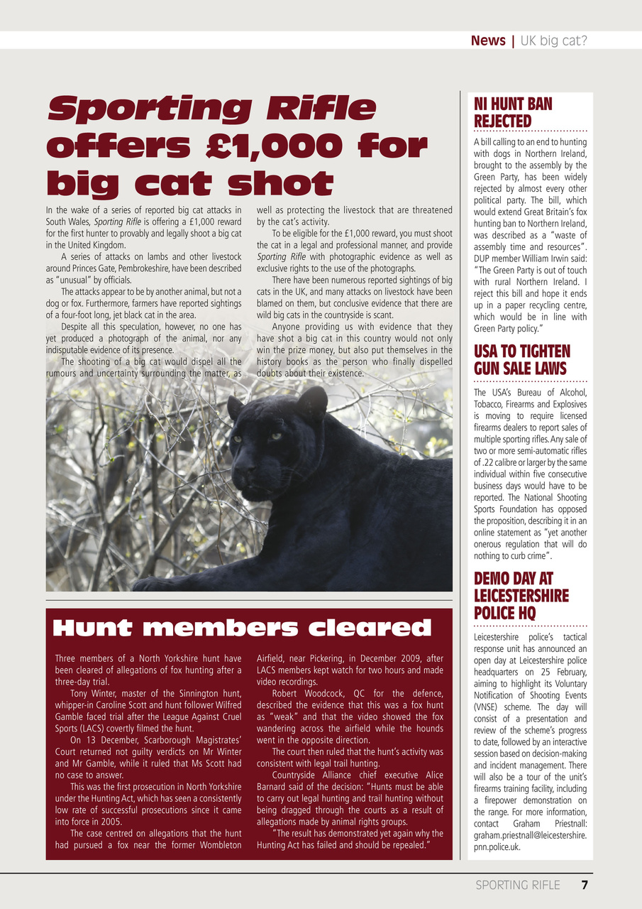 Sporting Rifle Preview Pages