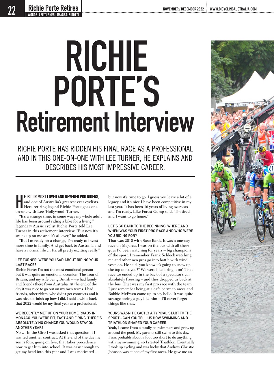 Bicycling Australia Preview Pages