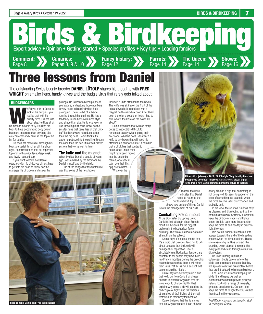 Cage & Aviary Birds Preview Pages