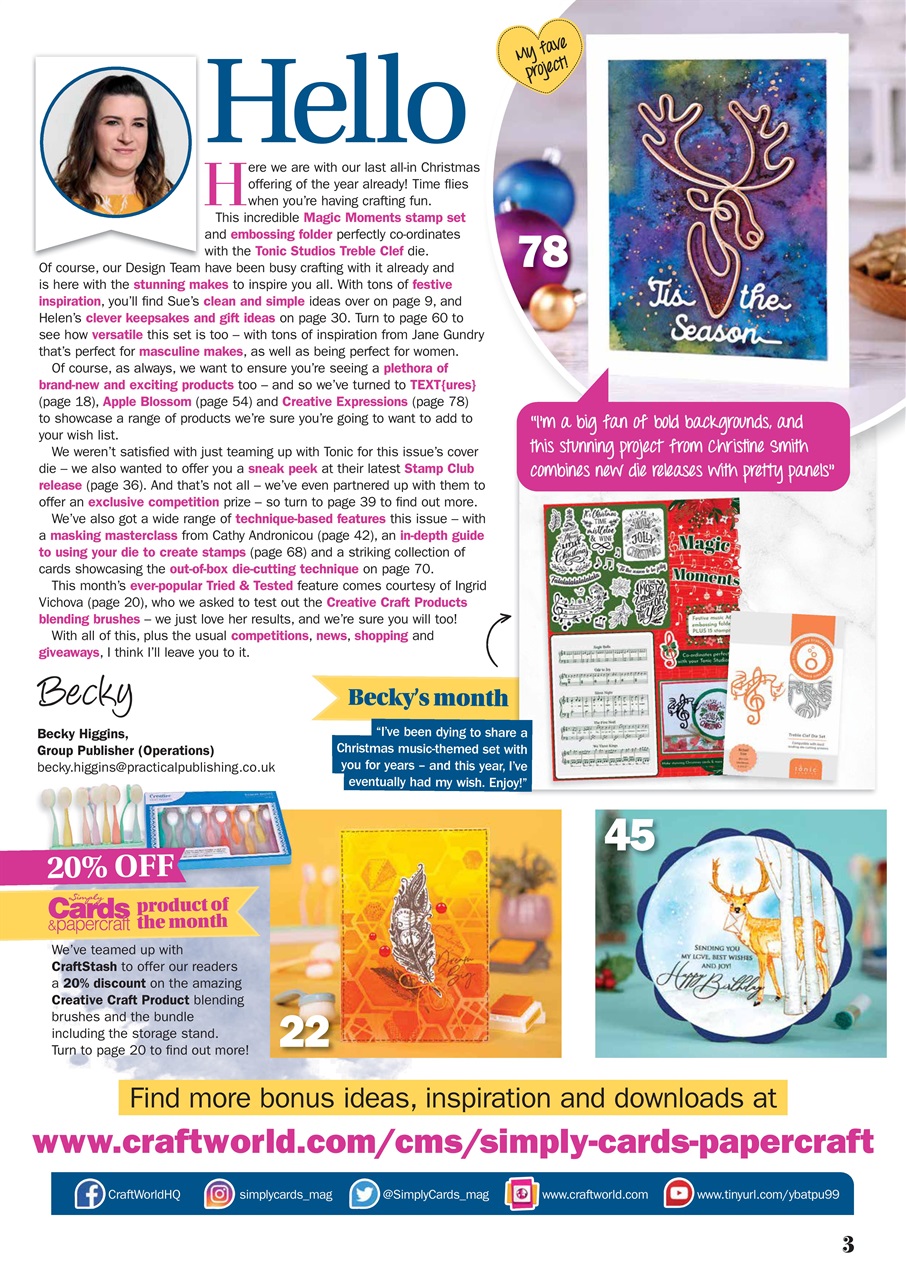 Simply Cards & Papercraft Preview Pages