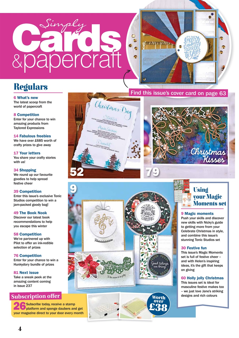 Simply Cards & Papercraft Preview Pages