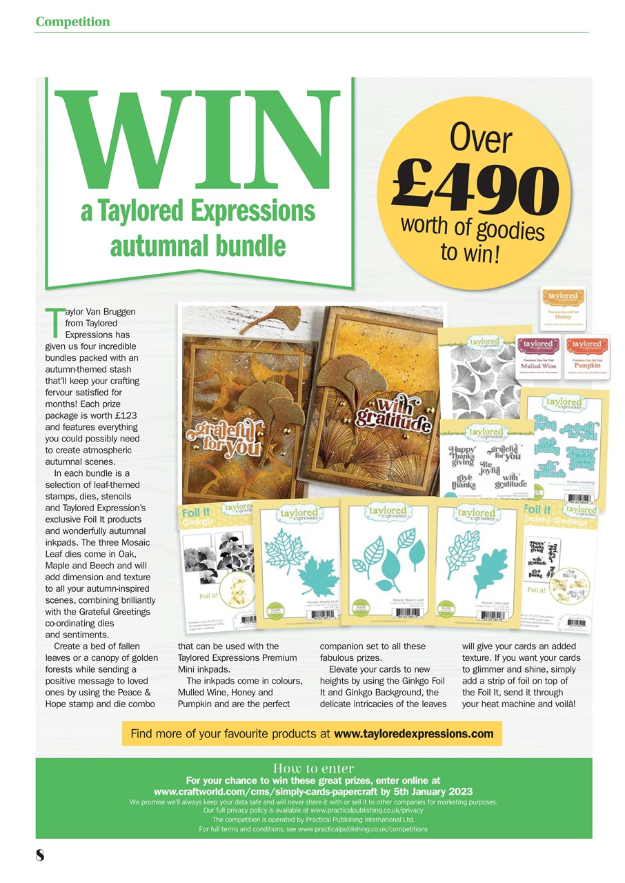 Simply Cards & Papercraft Preview Pages