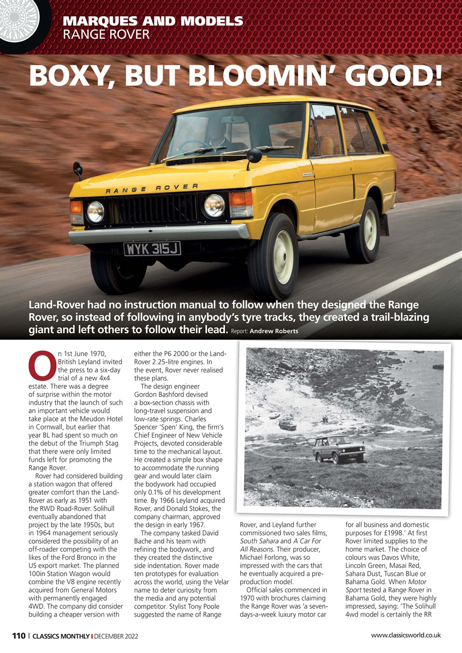 Classics World Preview Pages