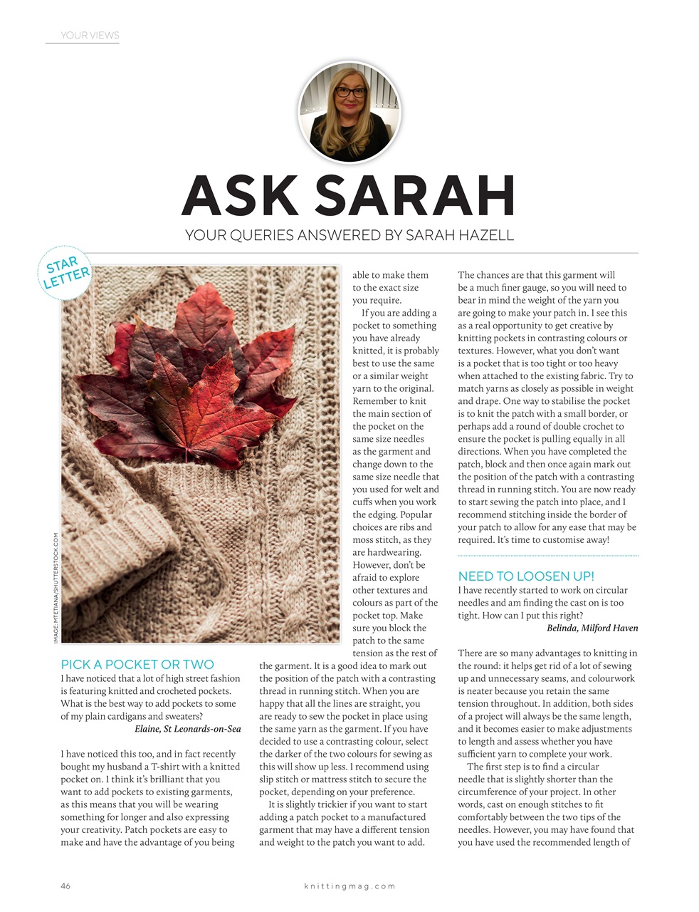 Knitting Preview Pages