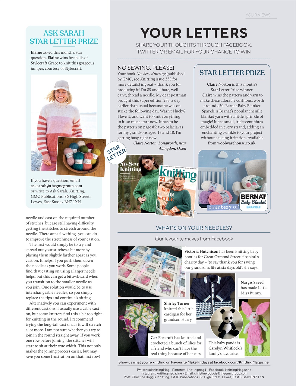 Knitting Preview Pages