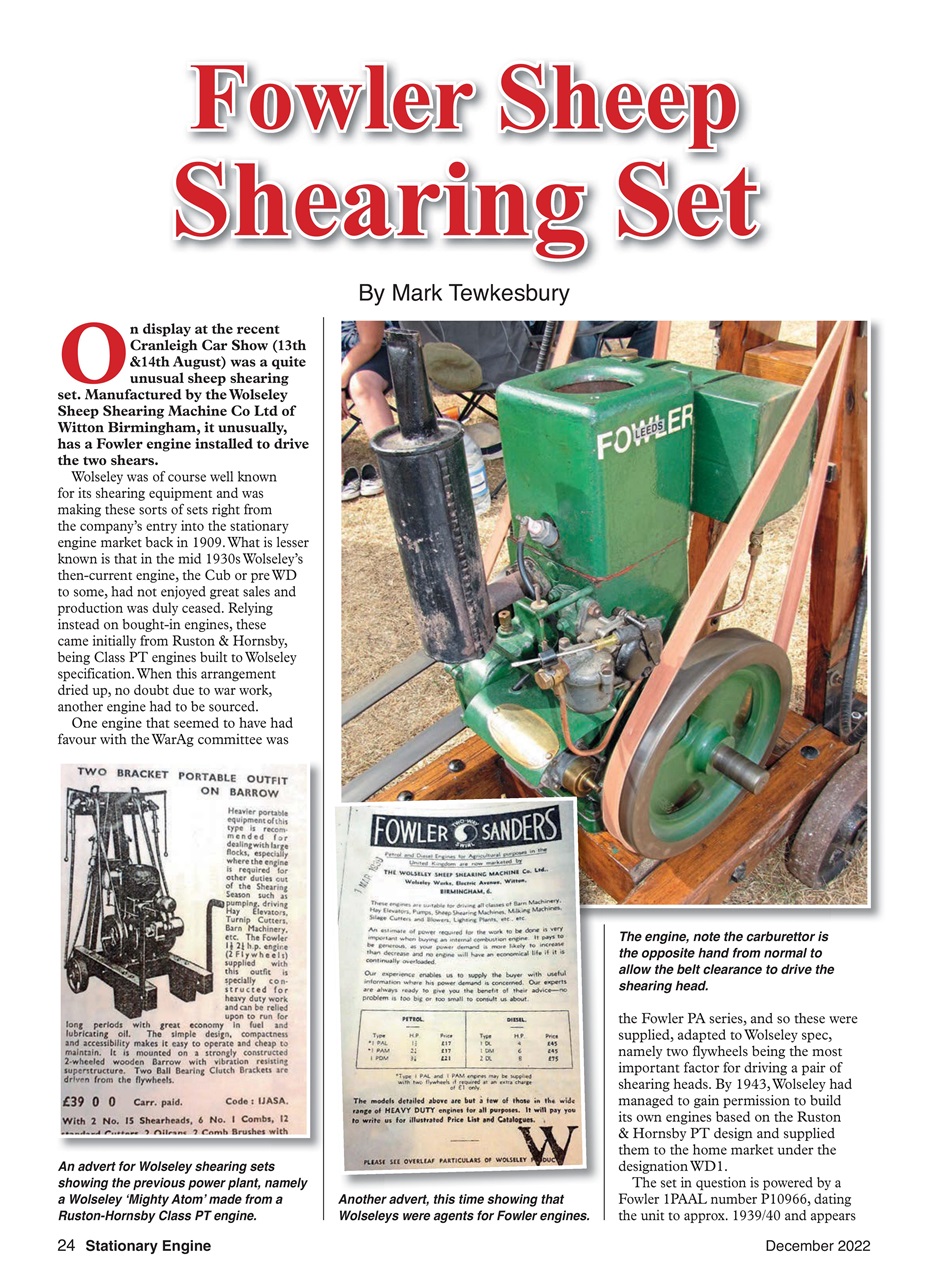 Stationary Engine Preview Pages