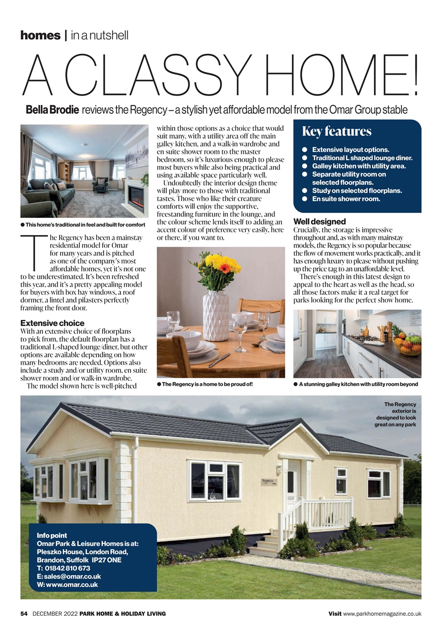 Park Home & Holiday Living Preview Pages