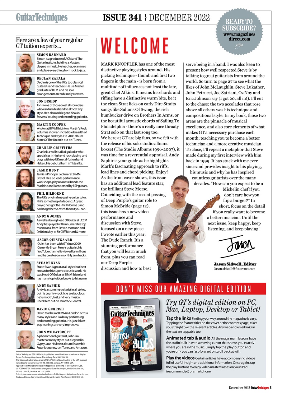 Guitar Techniques Preview Pages