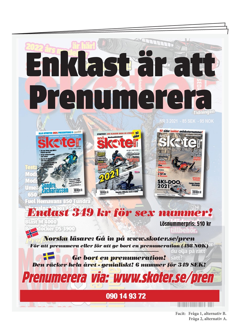 Tidningen Snöskoter Preview Pages