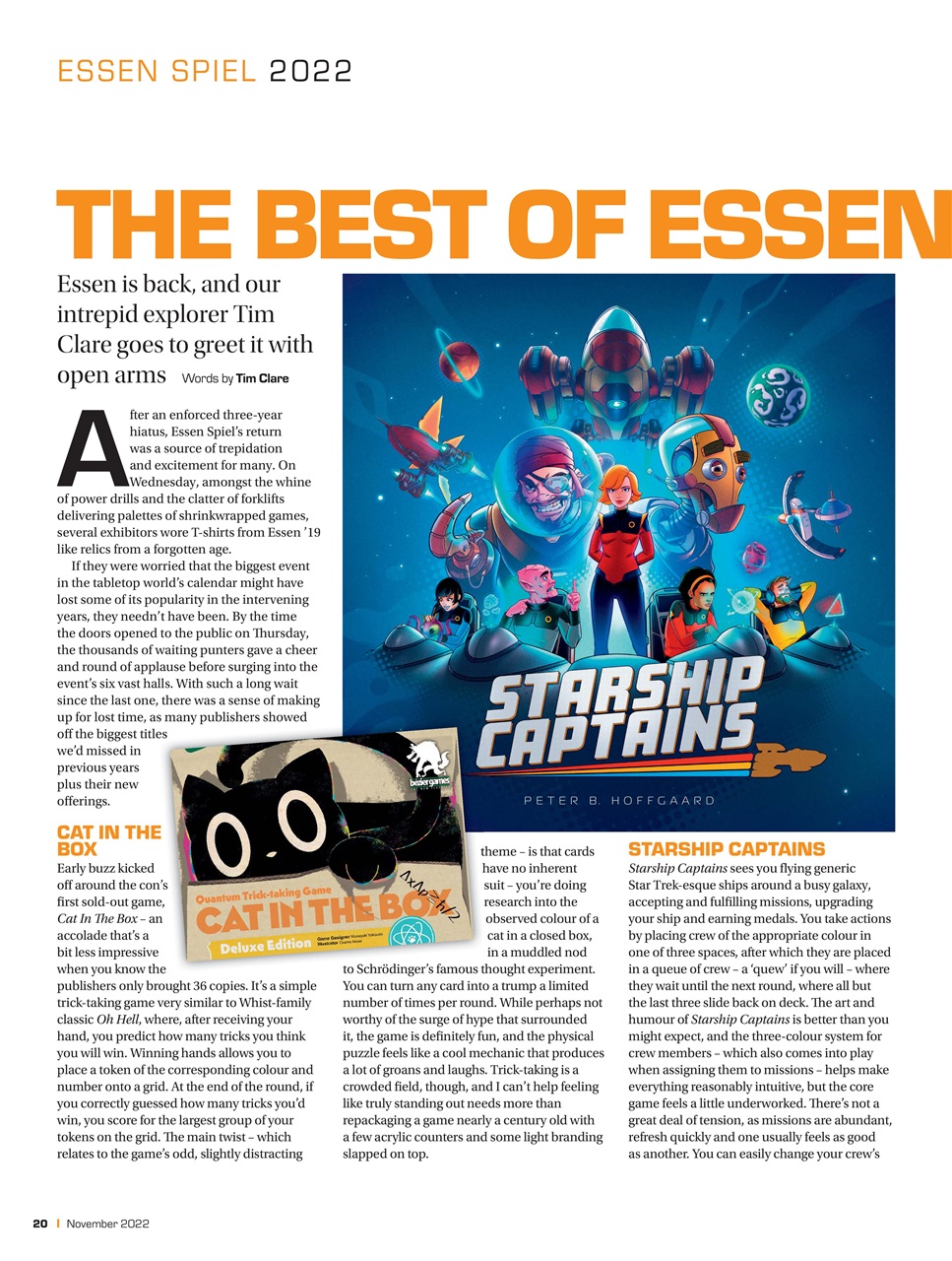 Tabletop Gaming Preview Pages