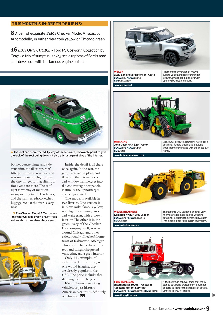 Diecast Collector Preview Pages