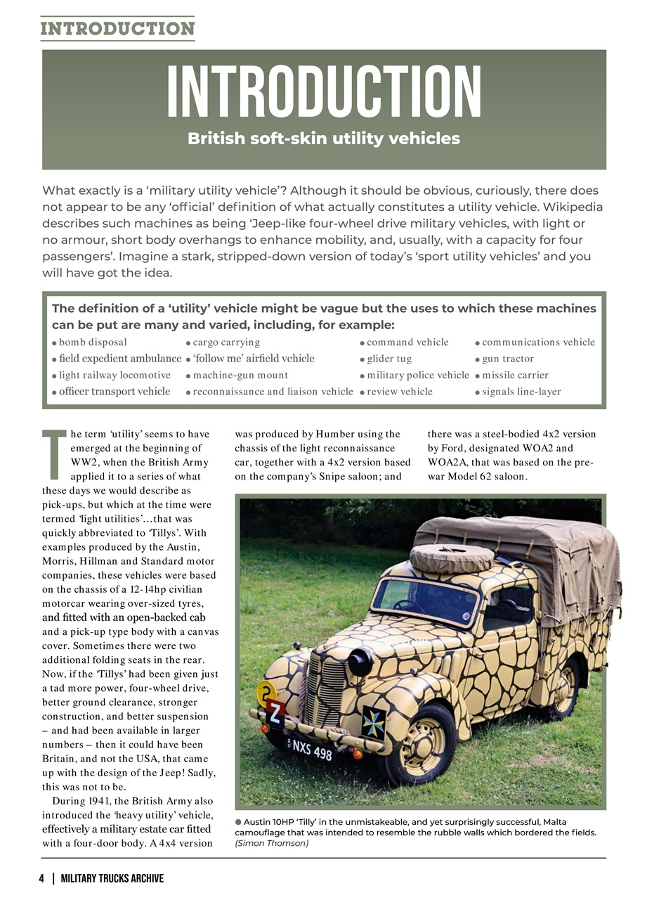 Military Vehicles Archive Preview Pages