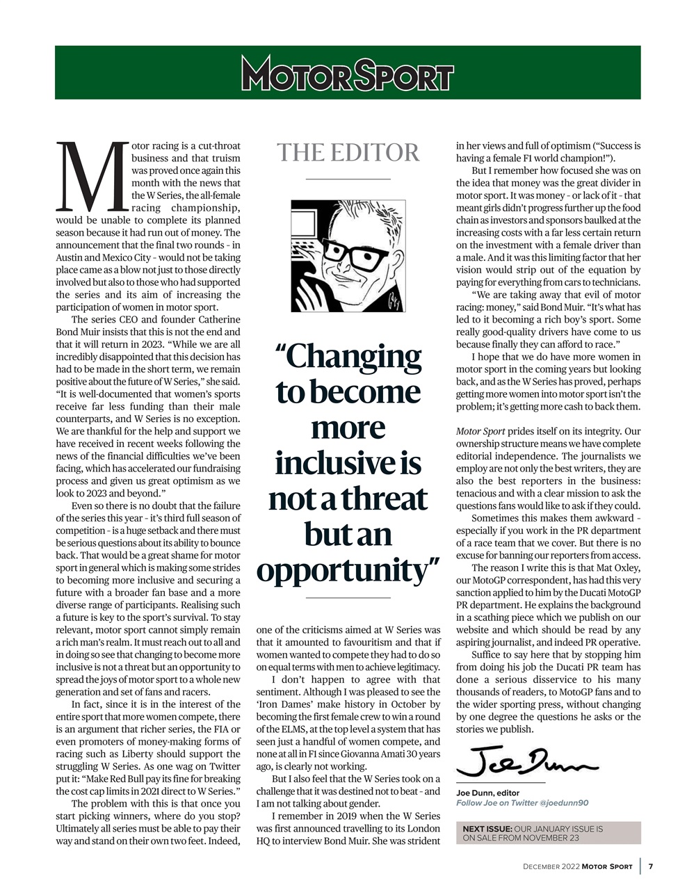 Motor Sport Magazine Preview Pages