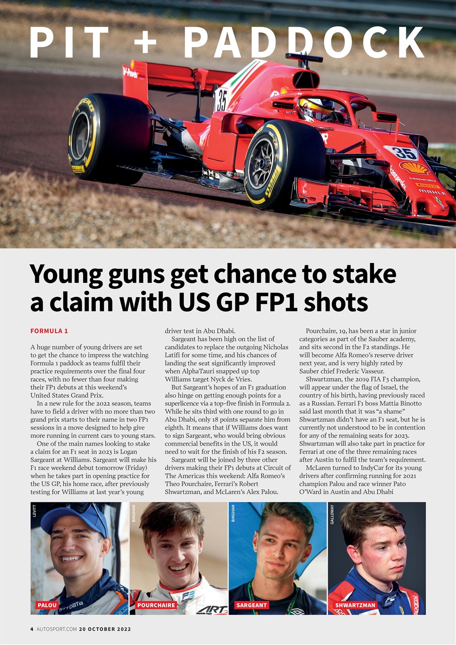 Autosport Preview Pages