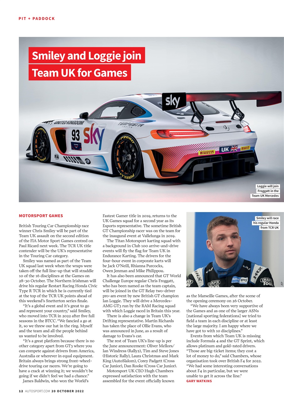 Autosport Preview Pages