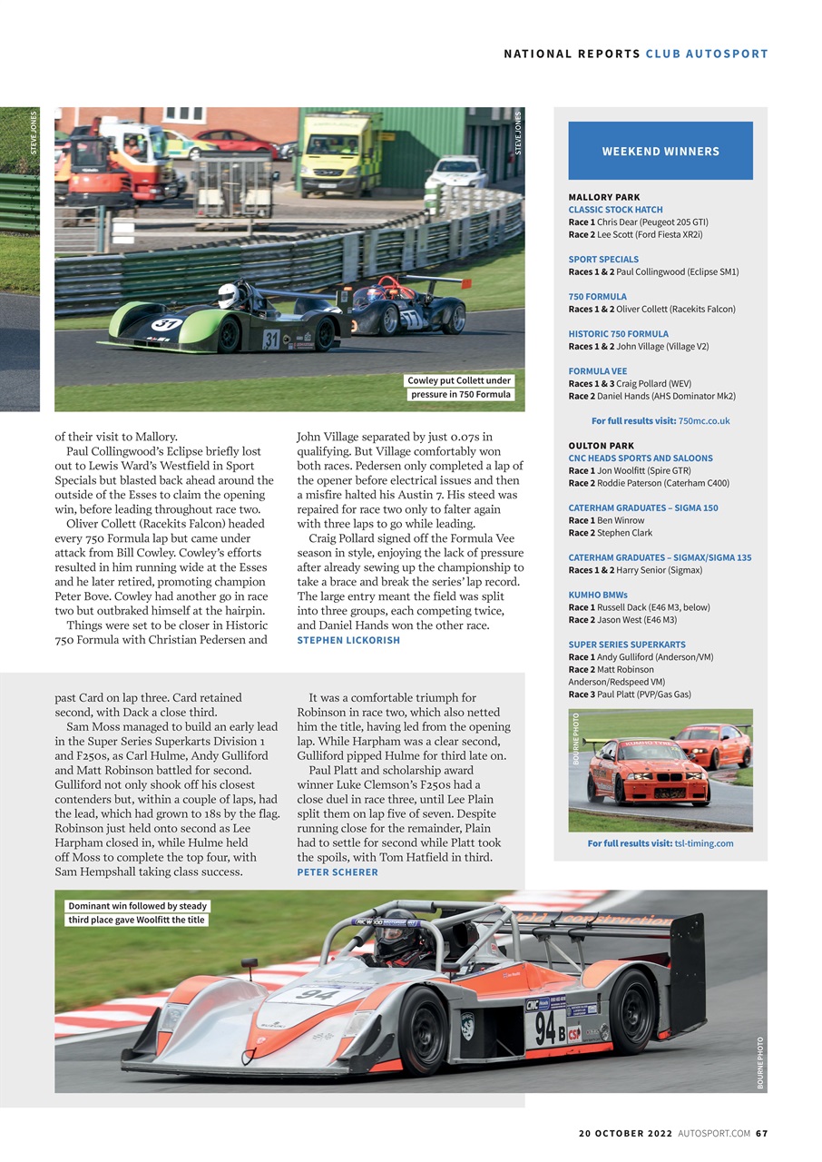 Autosport Preview Pages