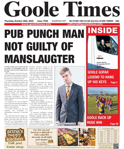 Goole Times issue Thursday, October 20th