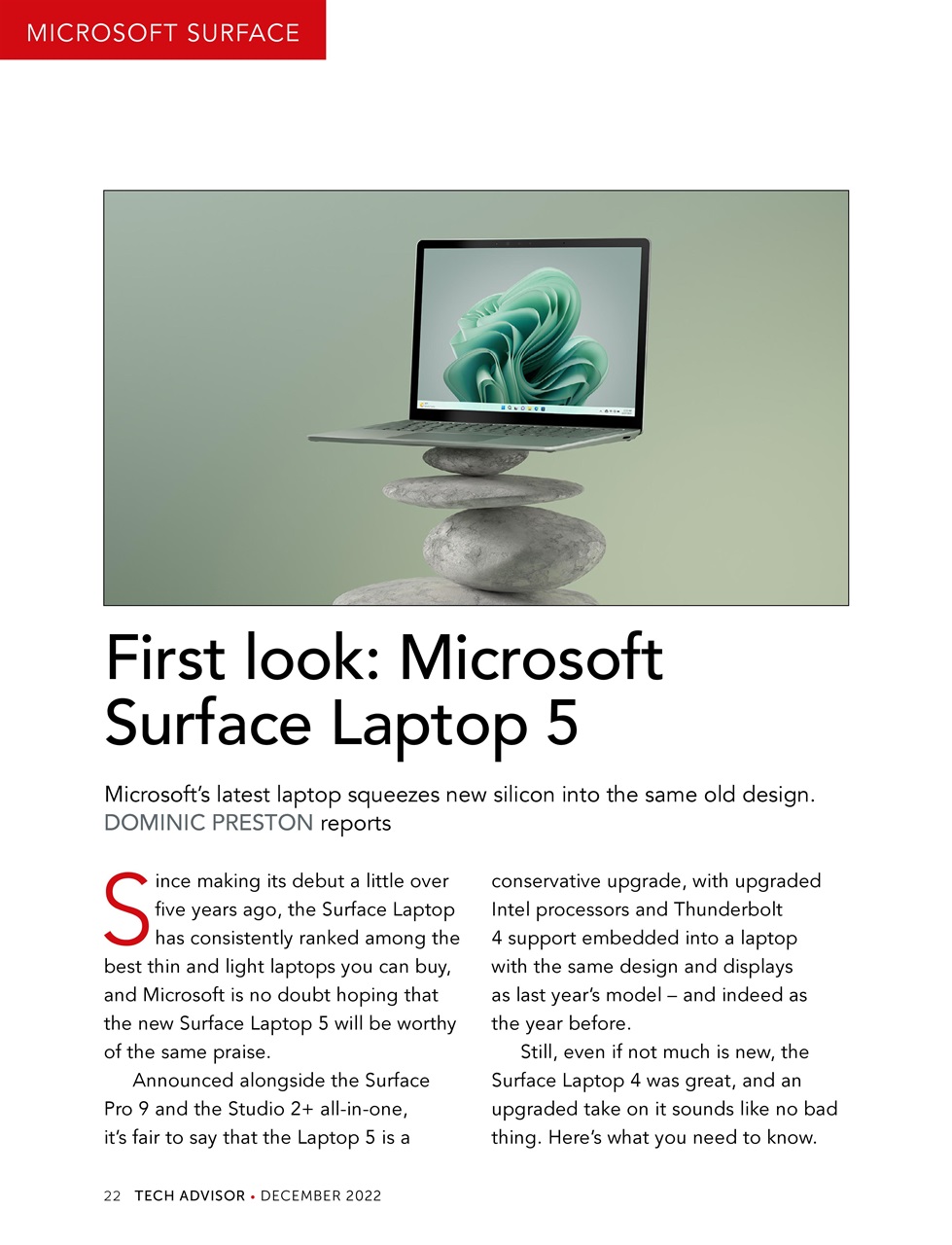 Tech Advisor Preview Pages