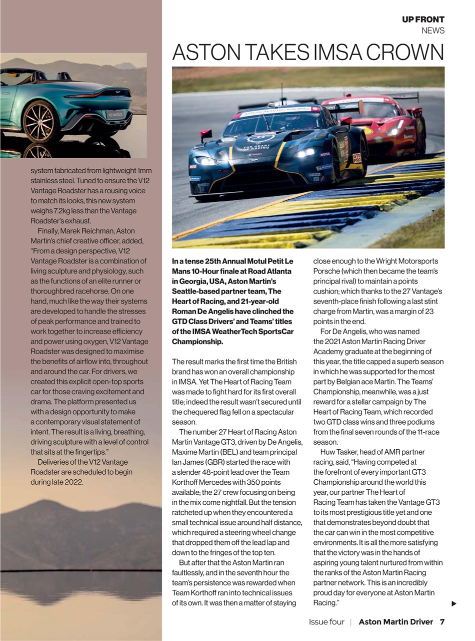 Aston Martin Driver Preview Pages