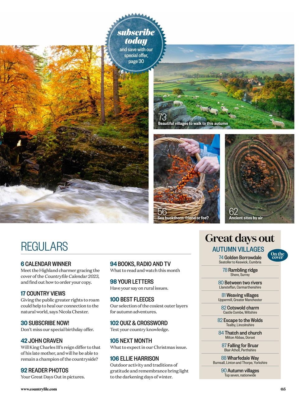 BBC Countryfile Magazine Preview Pages