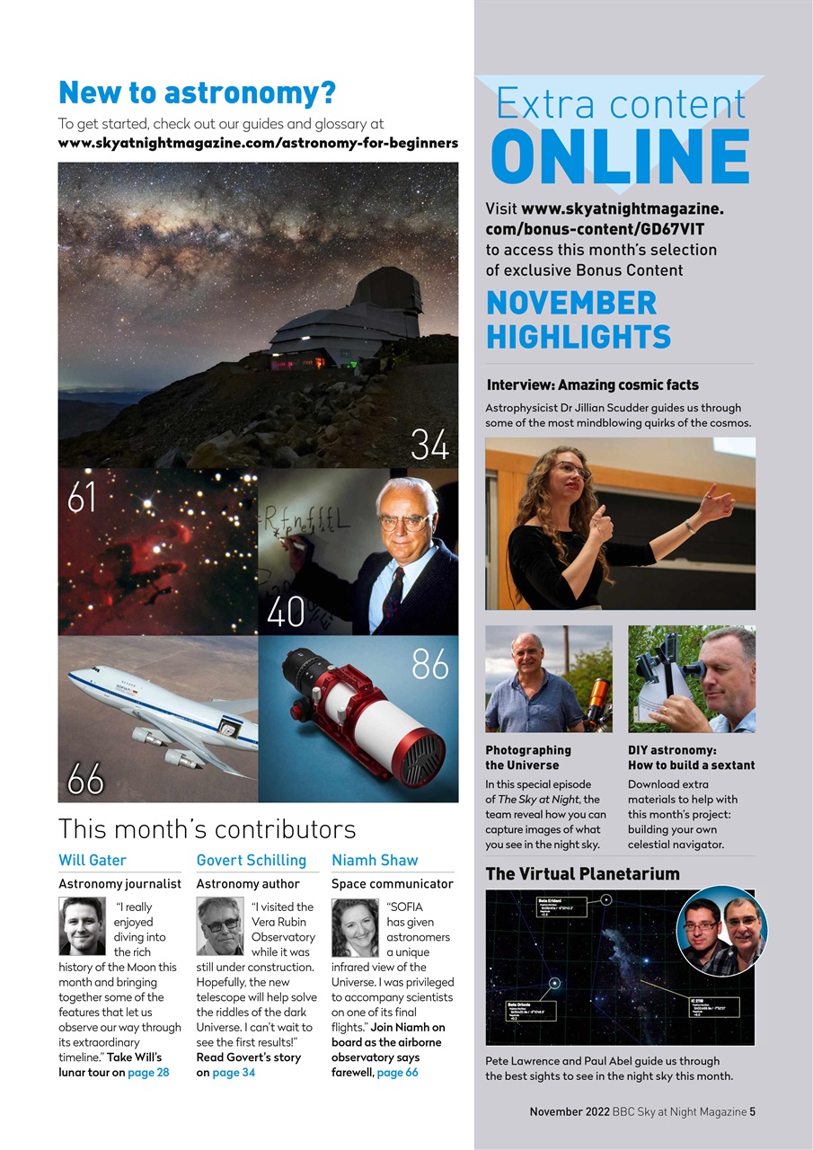 BBC Sky at Night Magazine Preview Pages