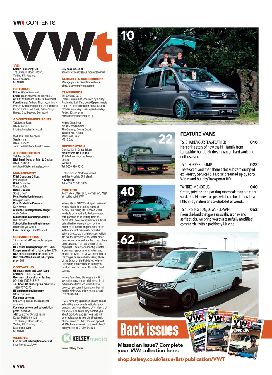 VWt Magazine Preview Pages