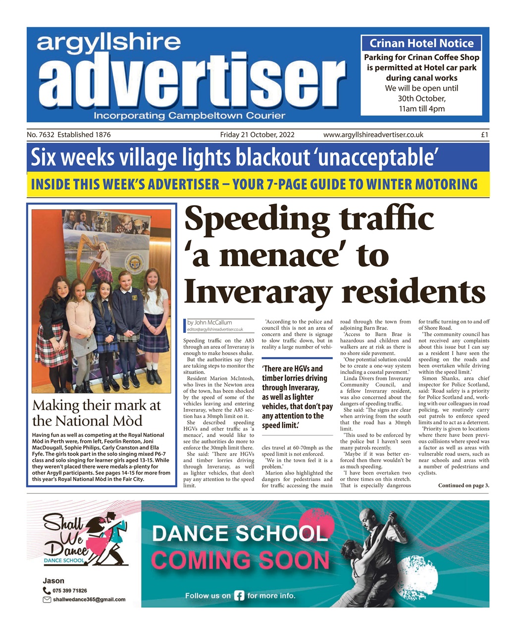 Argyllshire Advertiser Preview Pages