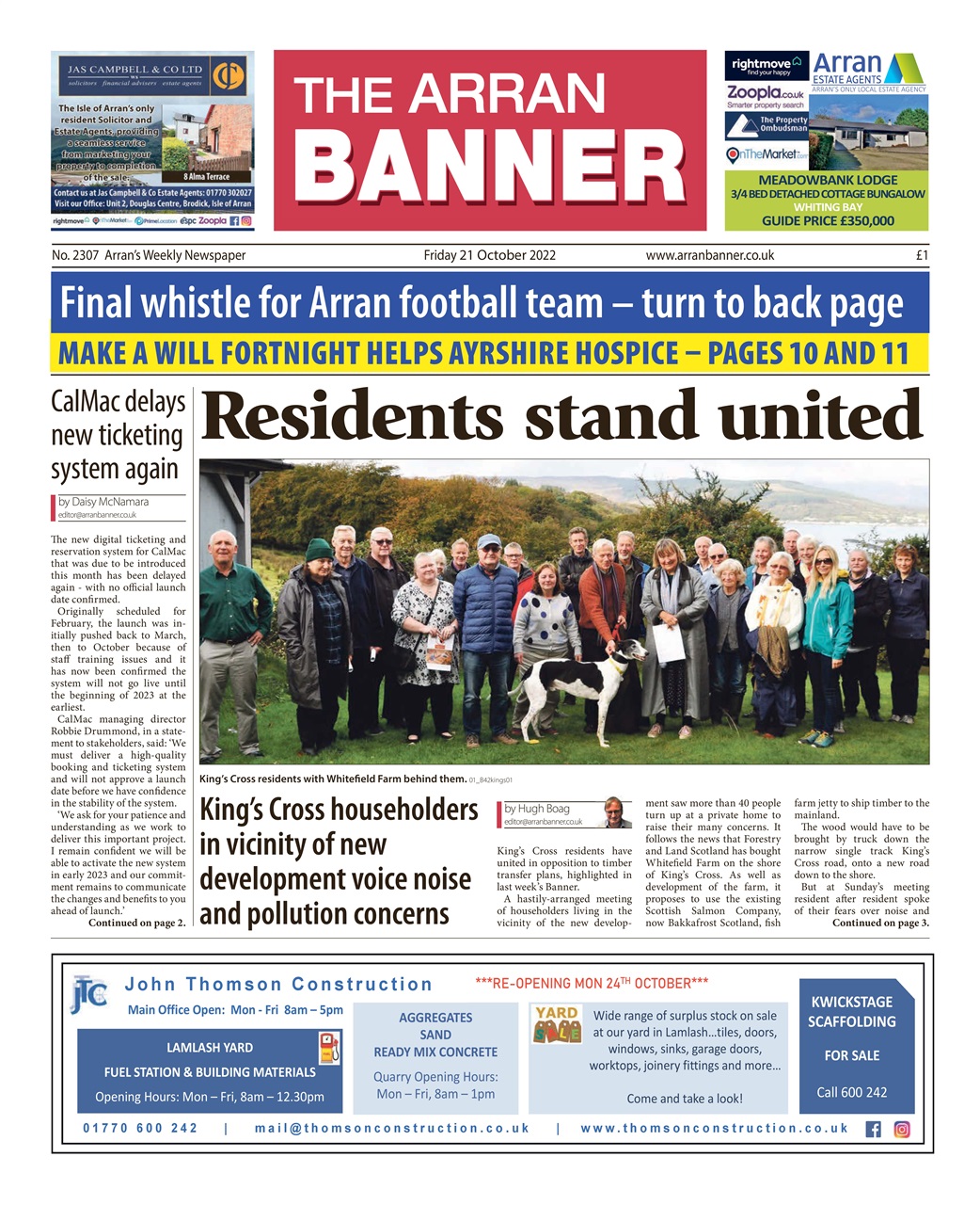 Arran Banner Preview Pages