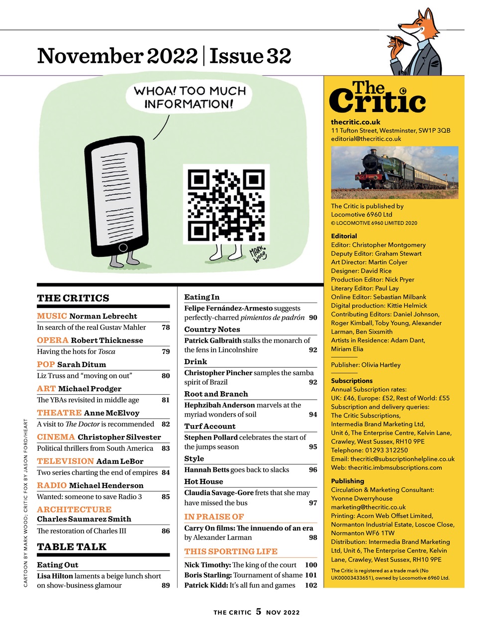 The Critic Preview Pages