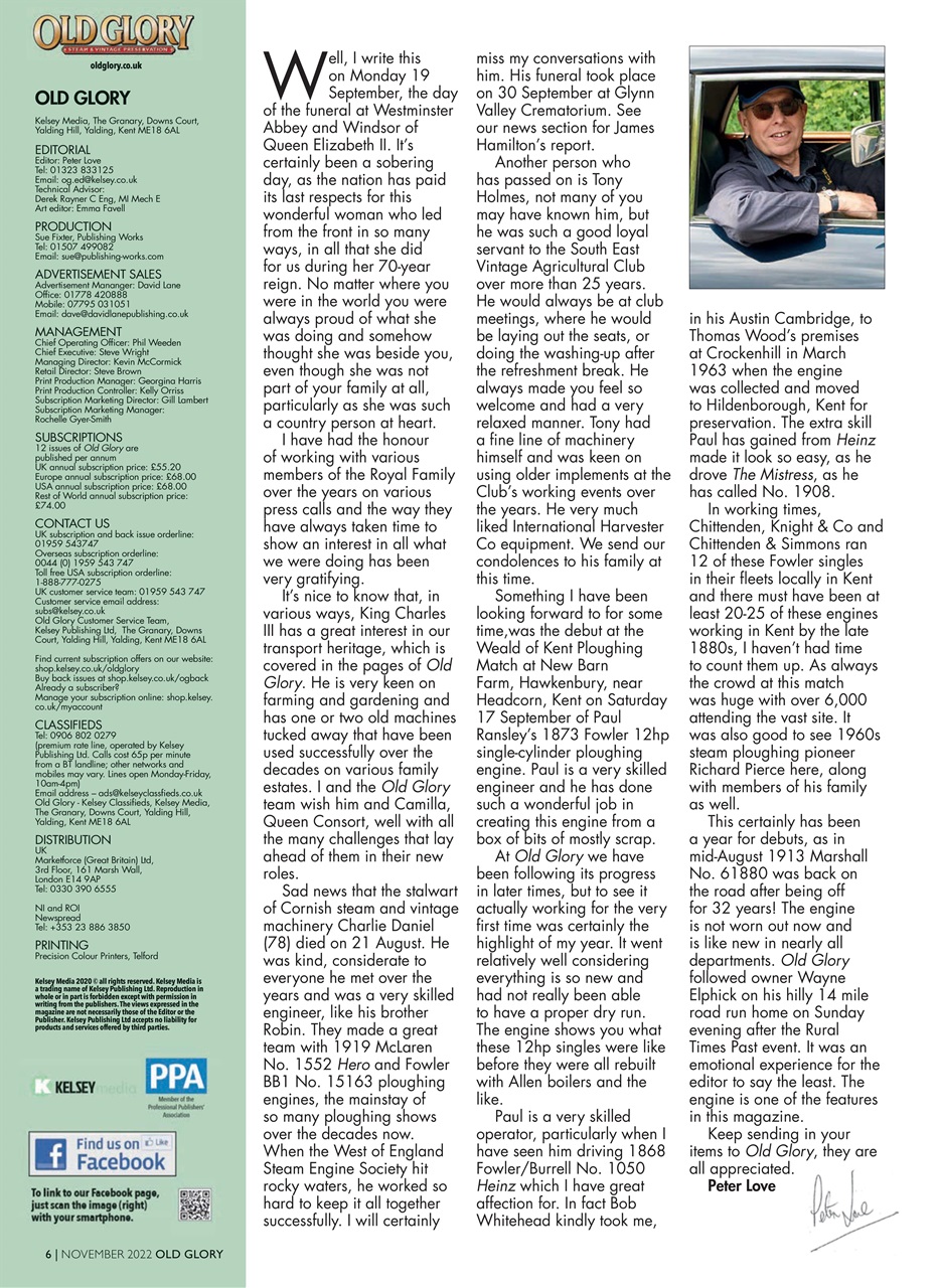 Old Glory Magazine Preview Pages