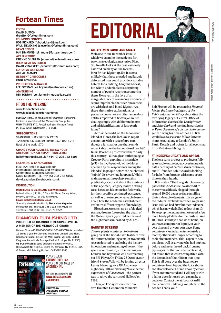 Fortean Times Preview Pages
