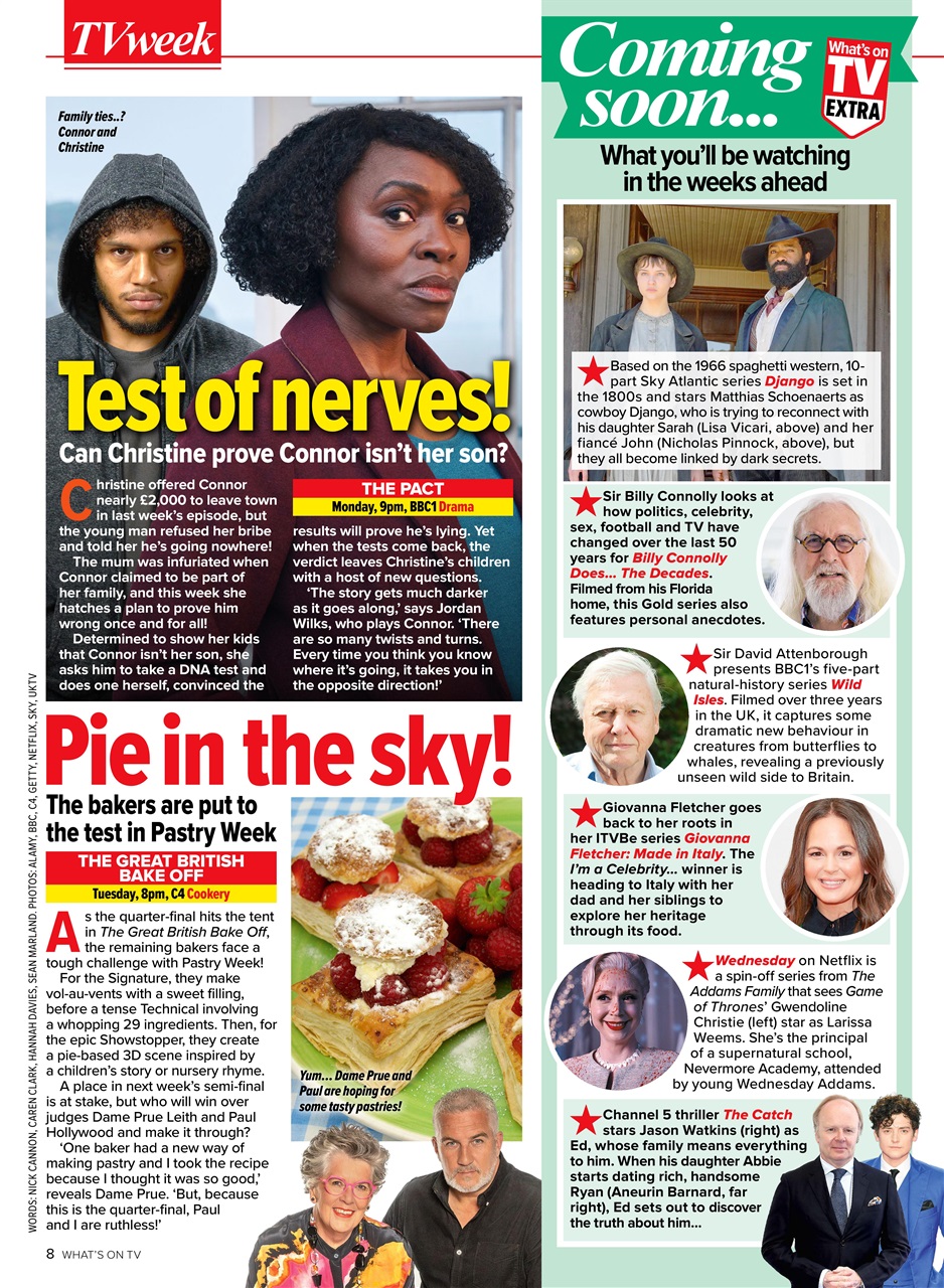 What's on TV Preview Pages
