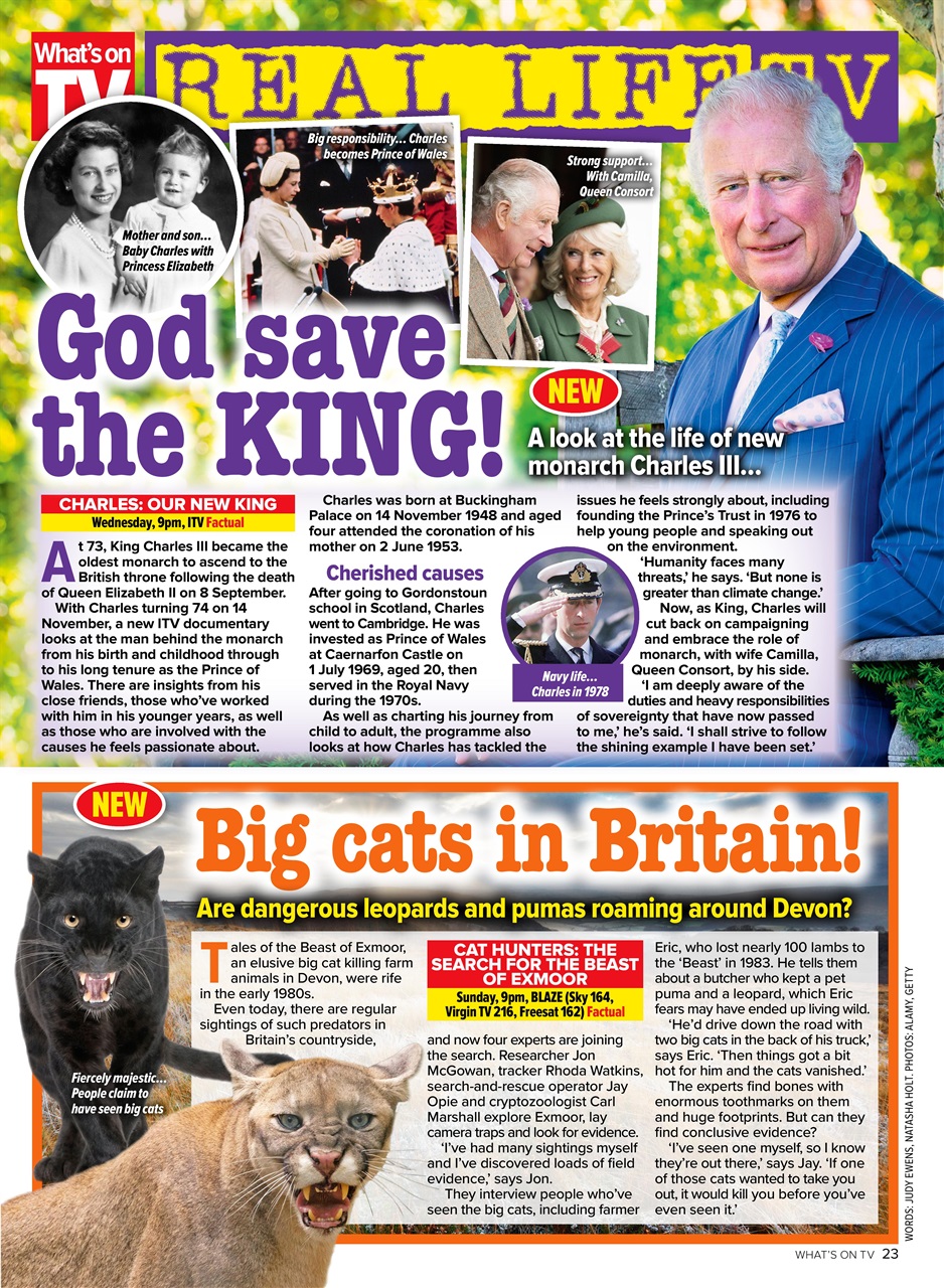 What's on TV Preview Pages