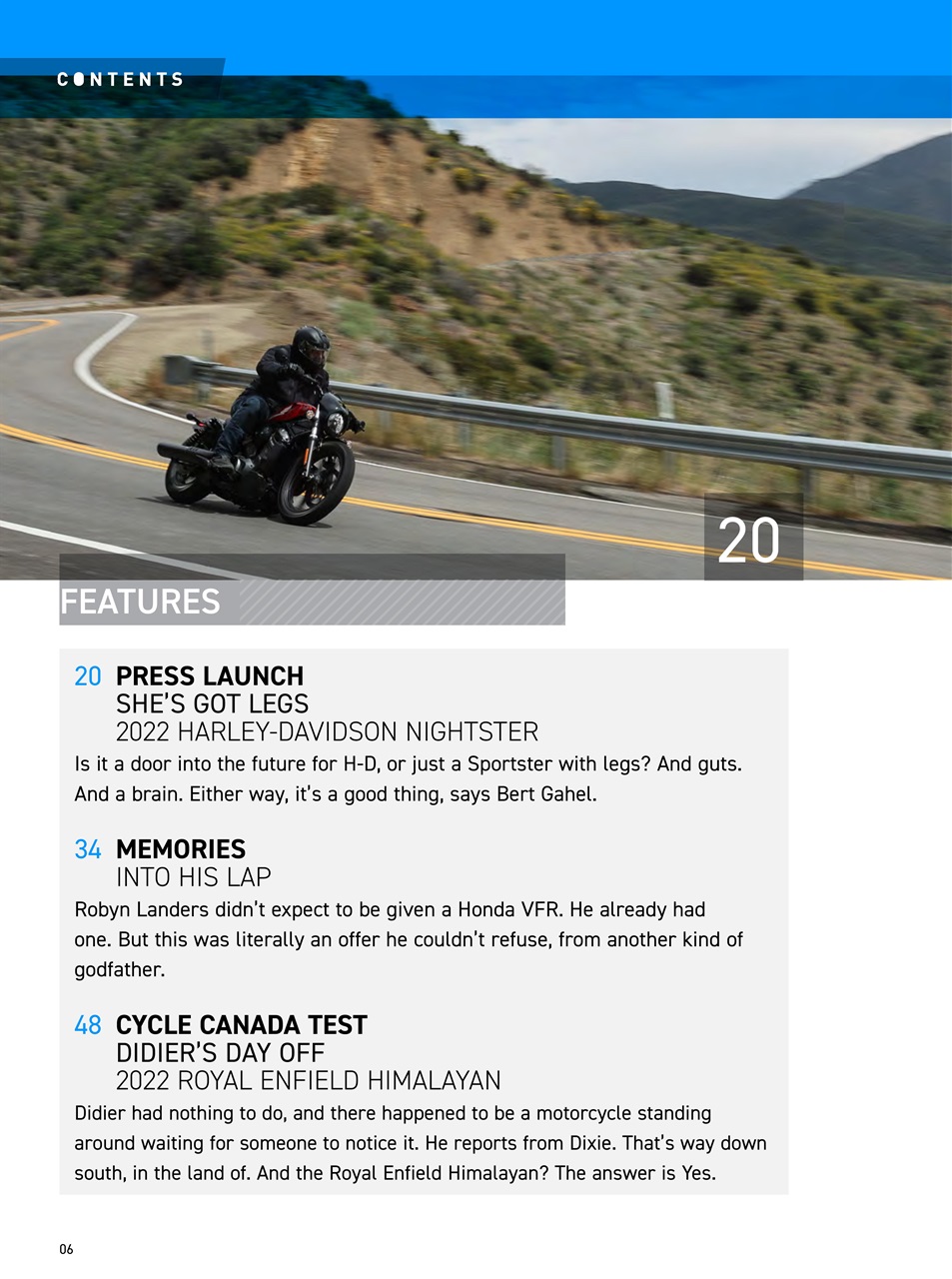 Cycle Canada Preview Pages