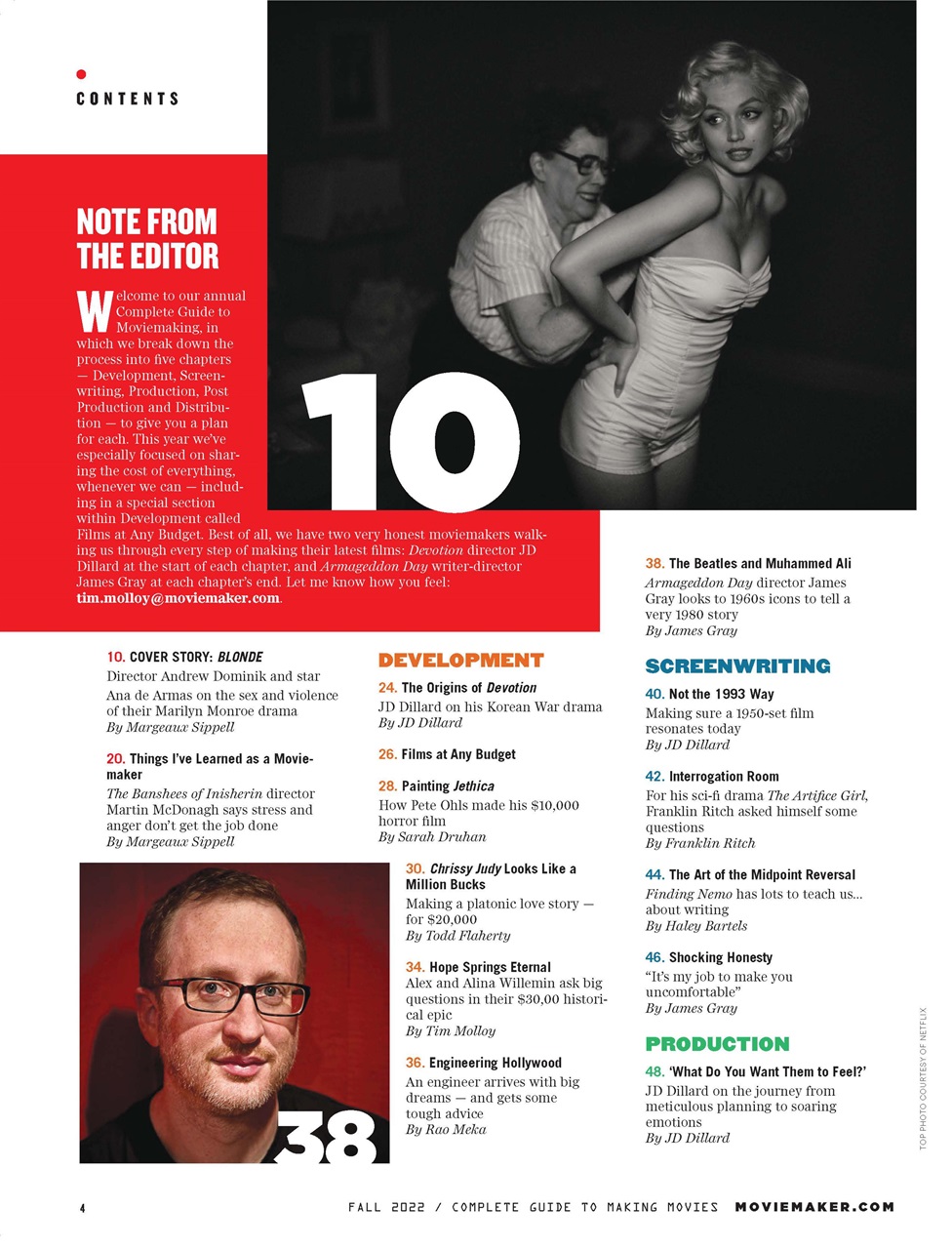 MovieMaker Magazine Preview Pages