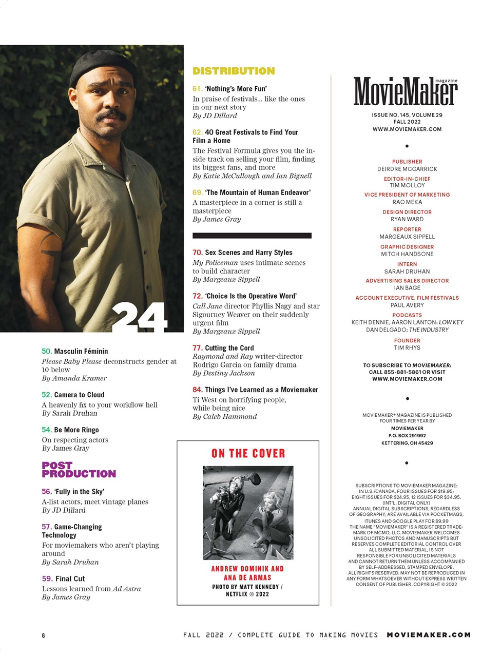 MovieMaker Magazine Preview Pages