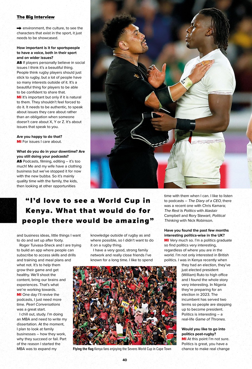 Rugby World Preview Pages