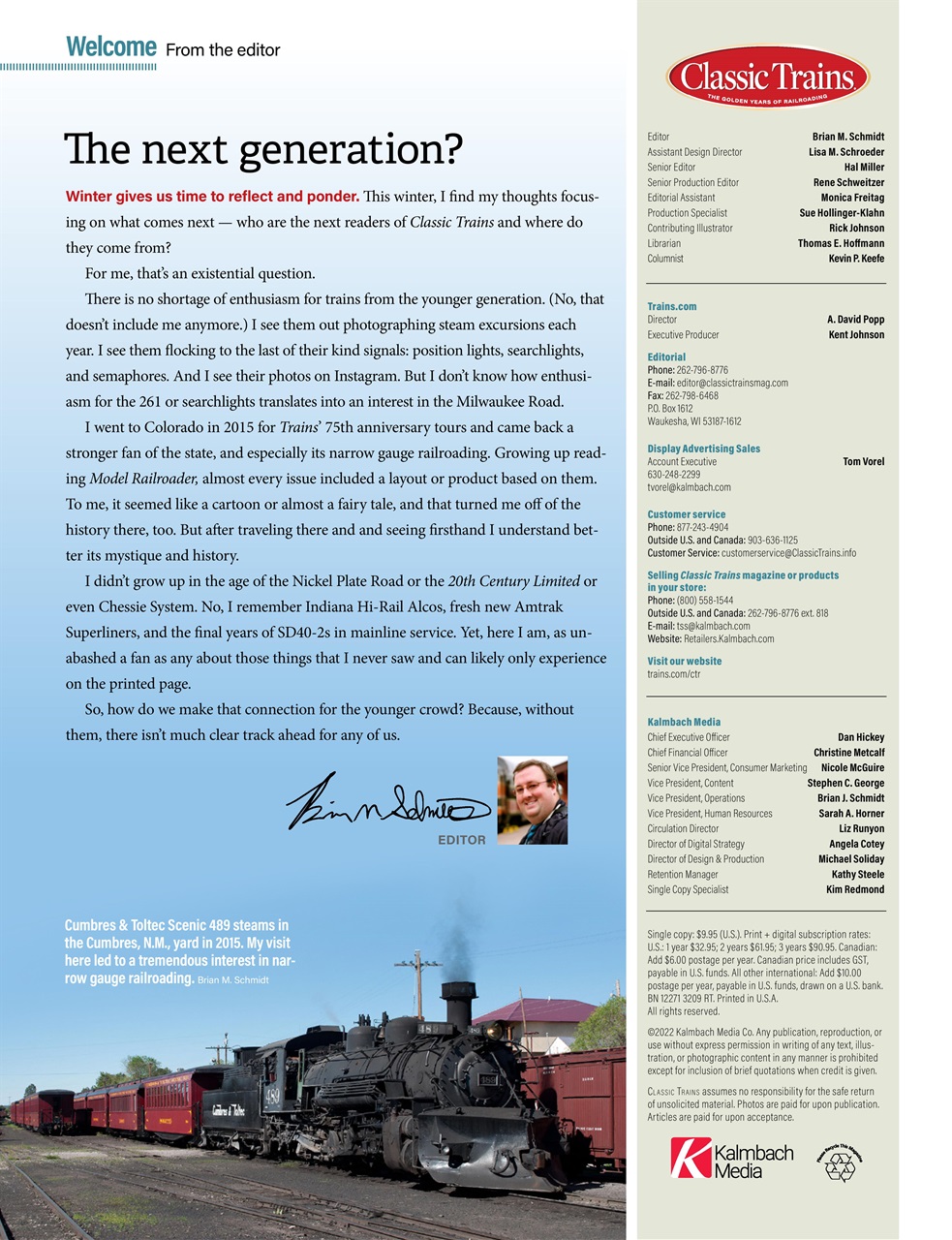 Classic Trains Preview Pages